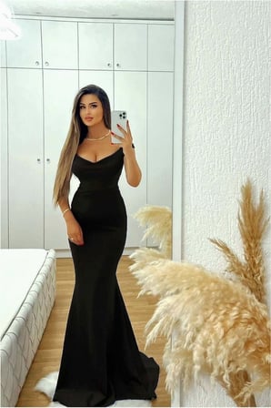 Trendexa Kalp Elbise Maxi Abiye Yaka Balık Kesim · Renk: Kırmızı · Beden: L MAC