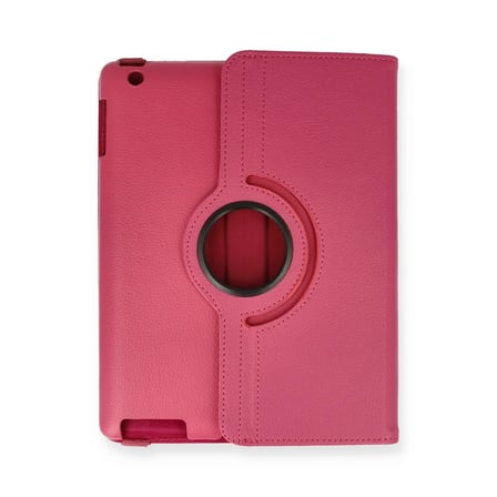 Trendexa iPad 4 9.7 Kılıf 360 Tablet Deri Kılıf - Pembe MAC