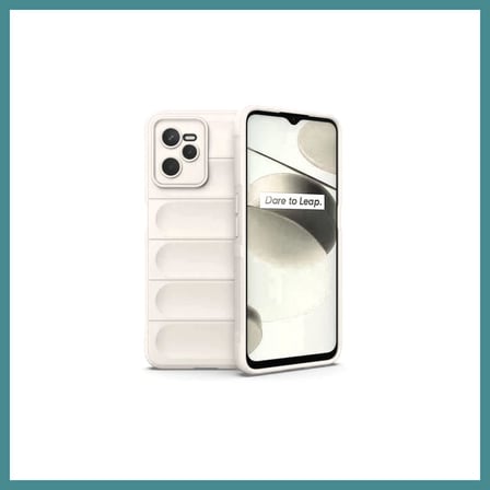 Trendexa Realme C35 Kılıf Optimum Silikon - Krem MAC
