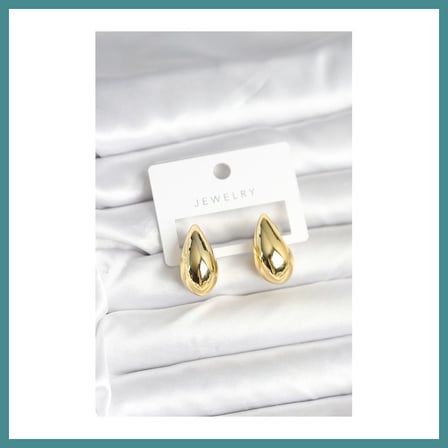 Trendexa Gold Renk Damla Küpe 24 mm MAC
