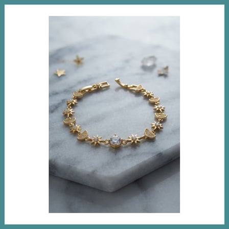 Trendexa Gold Renk Celestial Yıldız ve Hilal Model Kadın Bileklik MAC