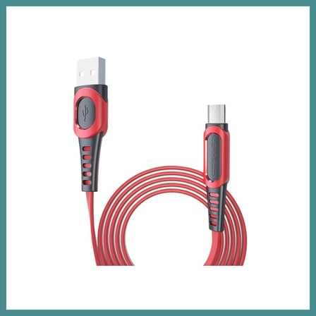 Trendexa Konfulon DC01 Süper Hızlı Micro USB Kablo 1M 2.4A - Kırmızı MAC