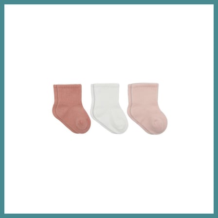 Trendexa Cherry Girl 3'lü Penye Soket Çorap 10138 Pudra · Beden: 0-3 Ay · Renk: Pudra MAC