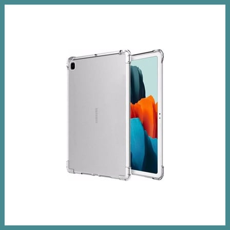 Trendexa Samsung Galaxy P610 Tab S6 Lite 10.4 Kılıf Anti Shock Tablet Silikon - Şeffaf MAC