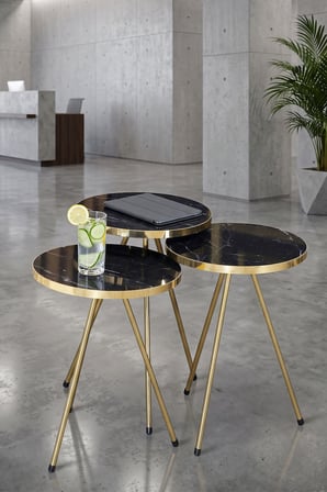 Trendexa Metal Gold Zigon Siyah 3'lü MAC