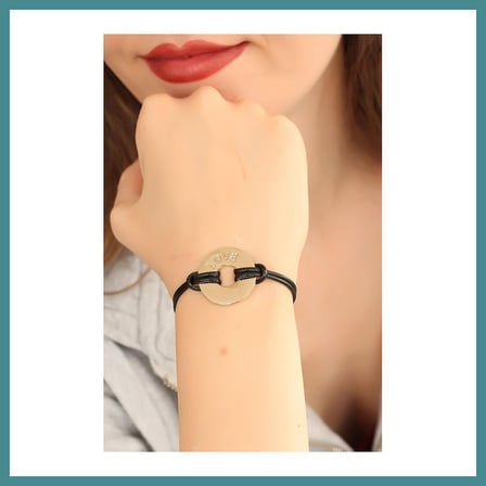 Trendexa LOVE (Aşık) Siyah Deri İpli Unisex Mood Bileklik MAC