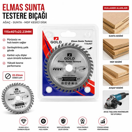 Trendexa Sunta Kesici Disk 115 mm 40T 22.23 mm MAC