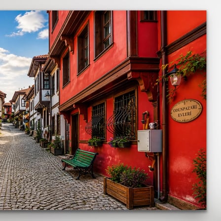 Trendexa Eskişehir Odun Pazarı Kanvas Tablo 40X80 CM MAC