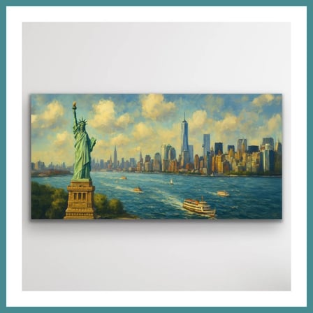 Trendexa Özgürlük Heykeli Kanvas Tablo 60x120cm MAC