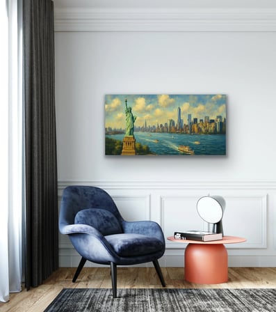 Trendexa Özgürlük Heykeli Kanvas Tablo 60x120cm MAC