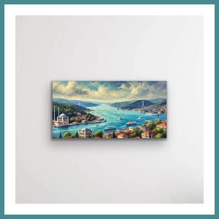Trendexa İstanbul Boğaz Manzarası Kanvas Tablo 60x120cm MAC