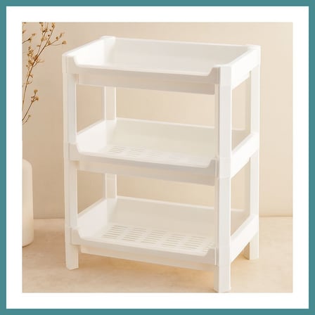 Bezos 3 Katlı Geniş Sepet Organizer Raf Ünitesi 510x205x685 mm MAC