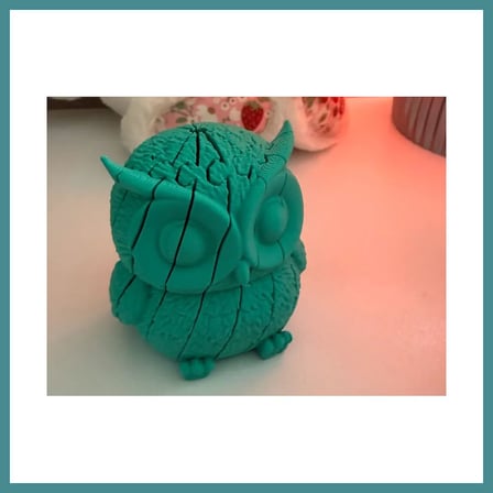 Bezos 3D Baskı Hareketli Baykuş Figürü - Eklemli Flexi Oyuncak - Mint MAC