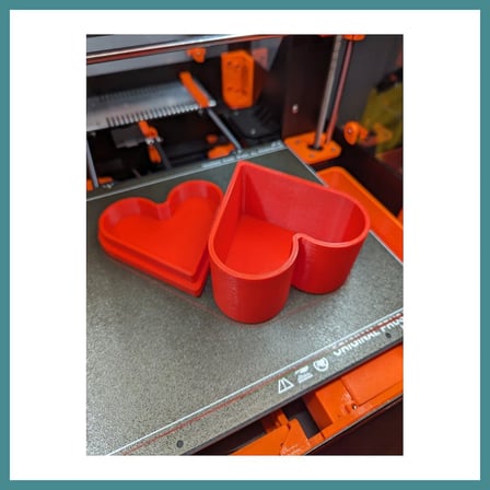Bezos 3D Baskı Kalp Şeklinde Kapaklı Hediye Kutusu Dekoratif Takı Yüzük Saklama Kutusu Sevgililer Günü 10x10x5 cm MAC