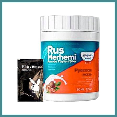 Trendexa Playboy Turquoise Ceviz & Ceviz Sütü Rus Merhemi 50 ml Tüy Dökücü Krem + 1 Armağan Jel MAC