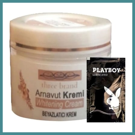 Trendexa Three Brand Arnavut Kremi Whitening Cream Kremi 100 ml + 1 Tane Hediye Jel MAC