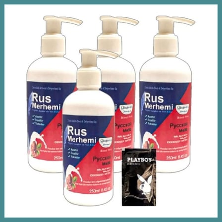 Trendexa Süper Playboy 4lüx 250 ml Tüy Dökücü Krem Ceviz Sütlü & Cevizli Rus Merhemi + Yanında Jel MAC