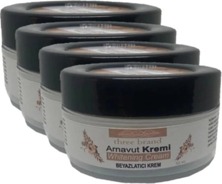 Trendexa Süper Playboy Three Brand Whitening Cream 4 Adet Arnavut Kremi 50ML Kremi ile 120ML Masaj Yağı MAC