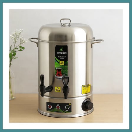 Trendexa 12 L Elektrikli Çay Otomatı Çift Musluk 2000W MAC