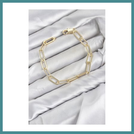 Trendexa CM Ataş Zincir Model Gold Renk Pirinç Kadın Bileklik MAC