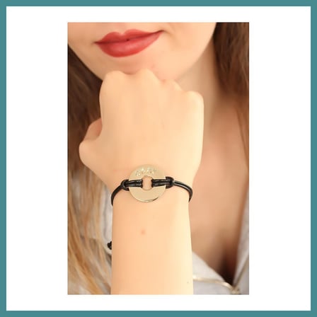 Trendexa OKAY (İyi) Siyah Deri İpli Unisex Mood Bileklik MAC