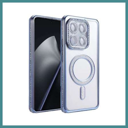 Trendexa Mi 15T Pro Uyumlu Joke Simli Magneticsafe Kılıf - Mavi MAC