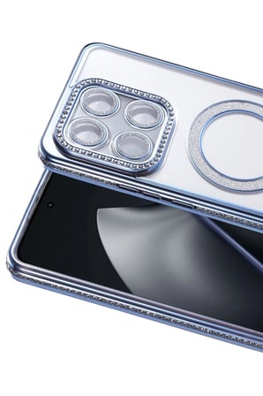 Trendexa Mi 15T Pro Uyumlu Joke Simli Magneticsafe Kılıf - Mavi MAC