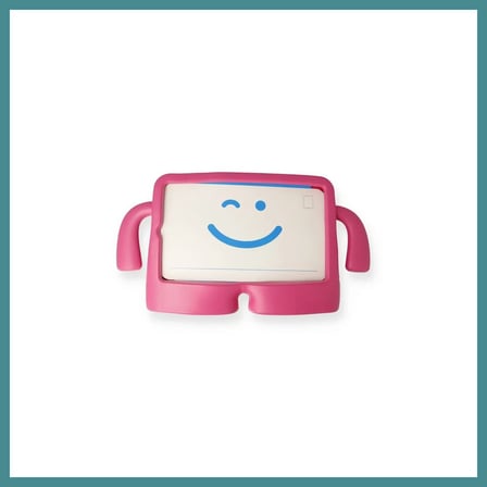Trendexa Samsung Galaxy T500 Tab A7 10.4 Kılıf Karakter Tablet Silikon - Pembe MAC