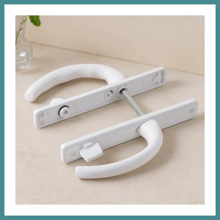 Trendexa PVC Kilitli Banyo/WC Kapı Kolu Beyaz MAC