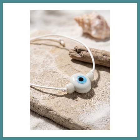 Trendexa Handmade Bohem Beyaz Nazar Kolye MAC