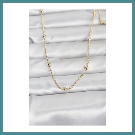 Trendexa CM 14K Gold Renk Top Zincir 60 cm Kadın Kolye MAC