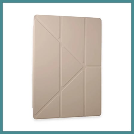 Trendexa Samsung Galaxy Tab A9 Plus Kılıf Kalemlikli Mars Tablet Kılıfı - Rose Gold MAC