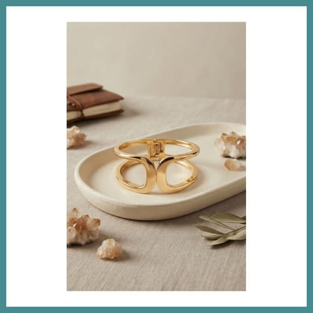 Trendexa Gold Renk Pirinç Manşet Model Vintage Kelepçe Bilezik MAC