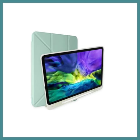 Trendexa iPad 2025 10.9 10.Nesil (A16) Kılıf Kalemlikli Mars Tablet Kılıfı - Açık Yeşil MAC