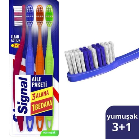 Trendexa Diş Fırçası 3+1 Premium Action 1 Adet MAC