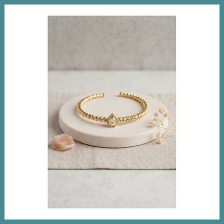 Trendexa Gold Renk Dorika Model Damla Zirkon Taşlı Kadın Bileklik MAC