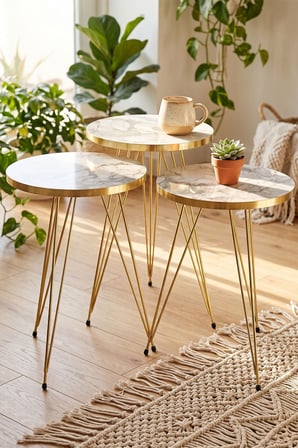 Trendexa Zigon Sehpa Gold Efes Tel MAC