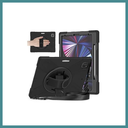 Bezos iPad Pro 12.9 (2020) Kılıf Amazing Tablet Kapak - Siyah MAC