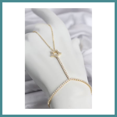 Trendexa Gold Renk Pirinç Zirkon Taşlı Yıldız Model Şahmeran MAC