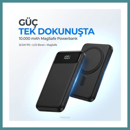 Bezos Snapron -3010 10000 mAh 22.5W PD Hızlı Şarj Powerbank MAC