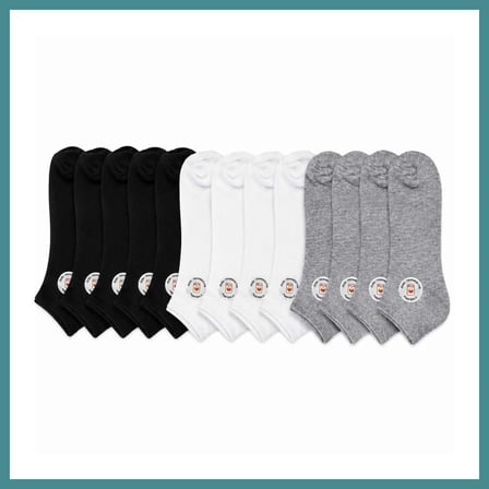 Trendexa Unisex Kısa Konç 12'li Patik Çorap, %85 Pamuklu Geri Dönüştürülmüş İplik, Parfümlü İnce Dikişli, Günlük Spor Çorabı · BEDEN: 36-40 · RENK: Çok Renkli 12 li MAC