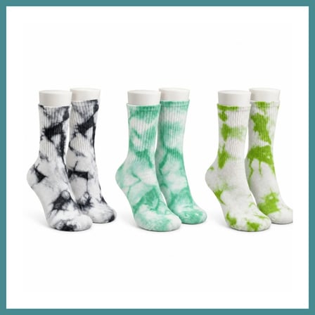 Trendexa Unisex Batik Desenli Çorap 3'lü Set Renkli Pamuklu Uzun Soket Dikişsiz Nefes Alan Günlük Spor Çorabı MAC