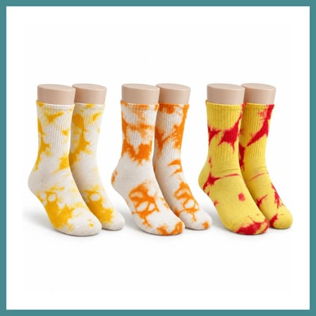 Trendexa Unisex Batik Desenli Çorap 3'lü Set Pamuklu Renkli Uzun Soket Dikişsiz Nefes Alan Günlük Spor Çorabı MAC