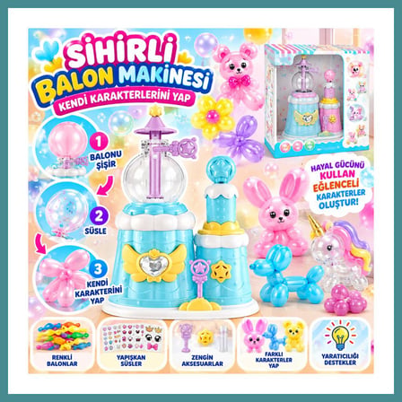 Trendexa T339 SİHİRLİ BALON MAKİNESİ KENDİ KARAKTERLERİNİ YAP MAC