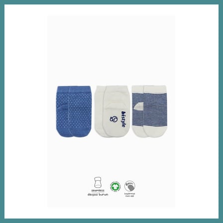 Trendexa NessiWorld Puanlı Kaymaz Penye Soket Çorap 3'Lü BS10108 İndigo(ADET FİYATIDIR) · Beden: 0-3 Ay · Renk: İndigo MAC