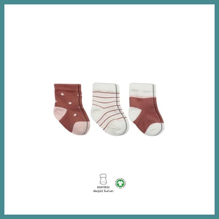 Trendexa 3'Lü Penye Kız Soket Çorap 10112 Pudra · Beden: 0-3 Ay · Renk: Pudra MAC