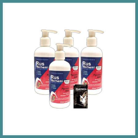 Trendexa Playboy 4'lüx 250 ml Ceviz Sütlü & Cevizli Rus Merhemi Tüy Dökücü Krem + 1 Armağan Jel MAC