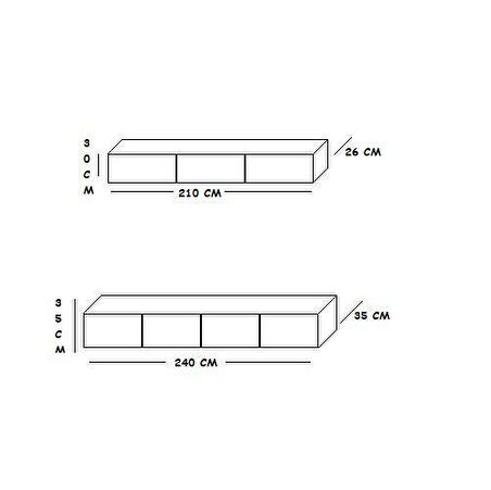 MAC DİZAYN MİLAS TV ÜNİTESİ 2'li