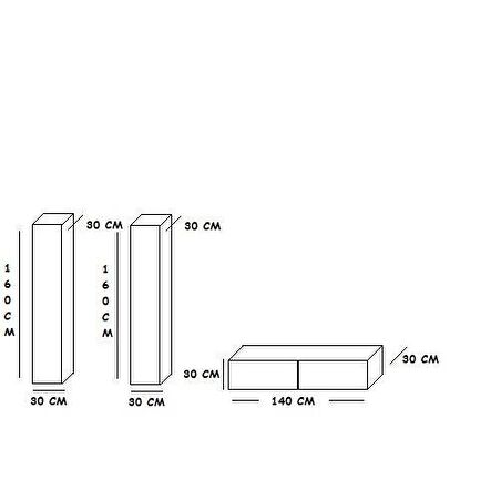 MAC DİZAYN FASALİS TV ÜNİTESİ2'li