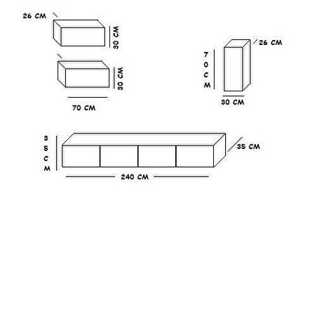 MAC DİZAYN PERGE TV ÜNİTESİ